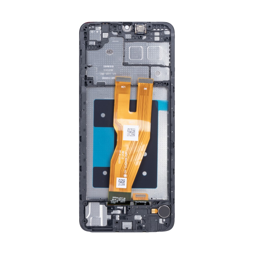 Samsung Galaxy A05 A055F Display And Digitizer With Frame Black SOFT-OLED