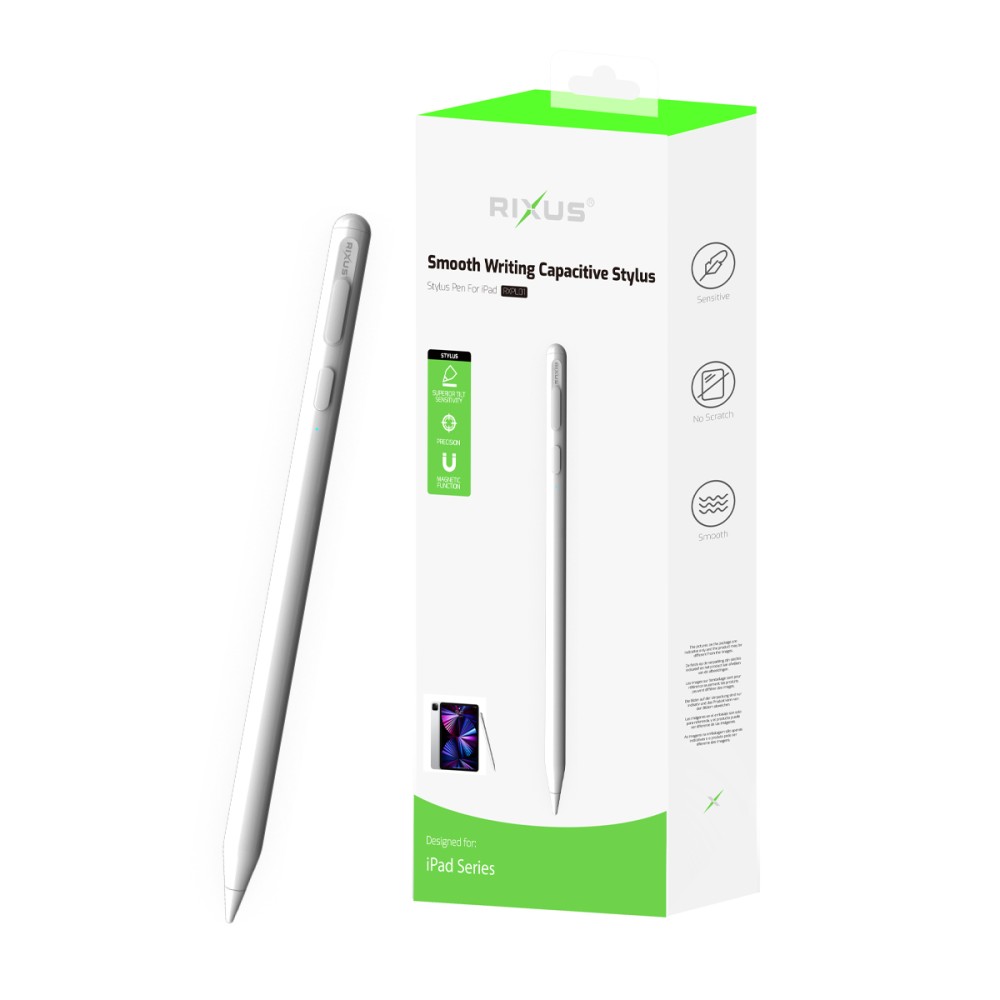 Rixus RXPL01 Pencil With Fast Charge And Palm Rejection White
