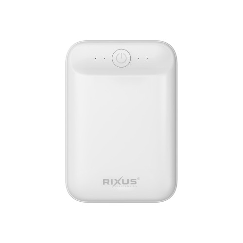 Rixus RXPB33B Ultra-Compact Power Bank 10000 mAh White