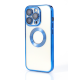 NY Glossy Phone & Camera TPU Case For iPhone 13 - Transparent Blue