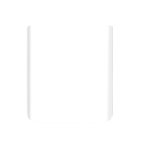 Samsung Galaxy Z Flip3 F711B Bottom Back Cover Phantom White OEM