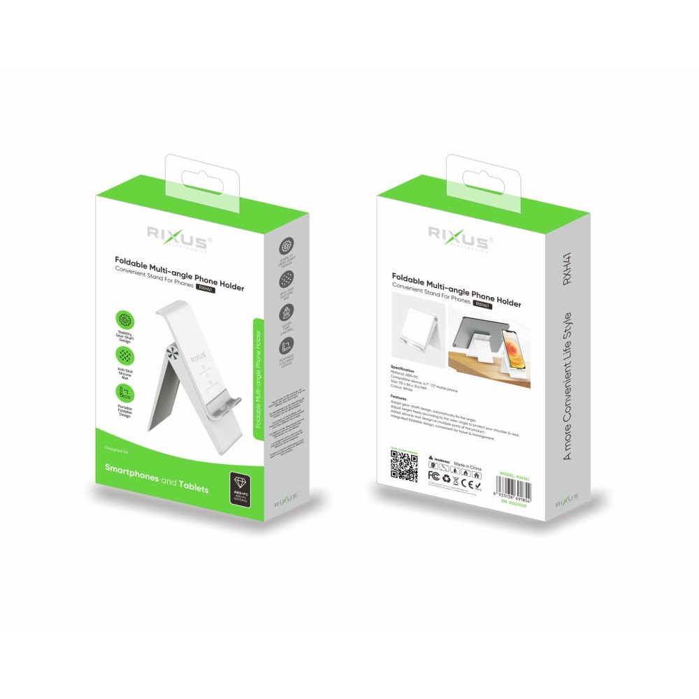 Rixus RXH41 Desk Foldable Multi  Angle Phone Holder