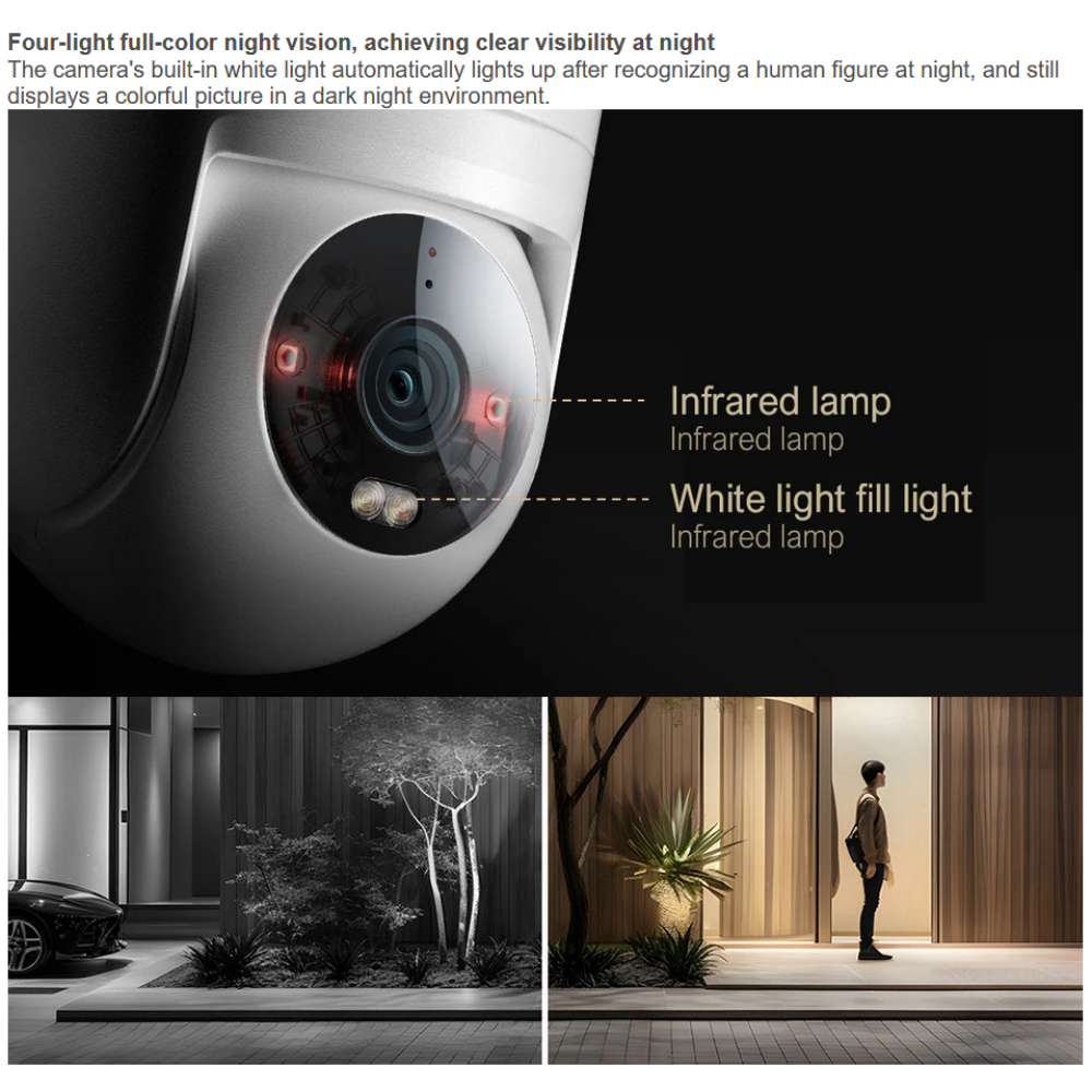 Xiaomi Outdoor Camera Full Color Night Vision CW300 White