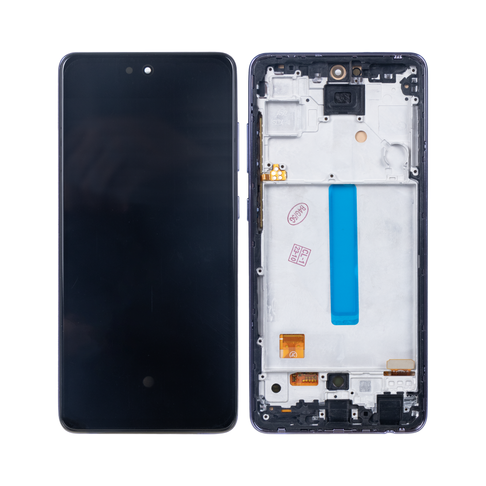 Samsung Galaxy A52 5G A526B, A52s 5G A528B Display And Digitizer With Frame Awesome Violet Soft-OLED