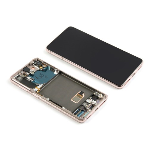 Samsung Galaxy S21 5G G991B Display And Digitizer With Frame Phantom Violet Service Pack