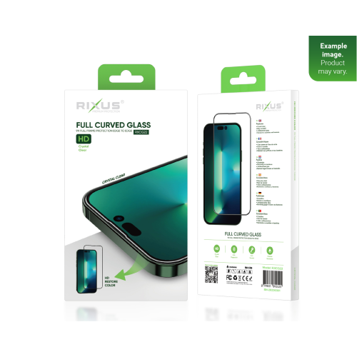 Rixus Clear HD Full Curved Edge Tempered Glass For iPhone 7 Plus, 8 Plus