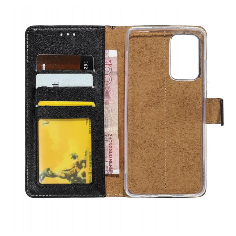 Rixus Bookcase For Samsung Galaxy A32 5G A326B Black