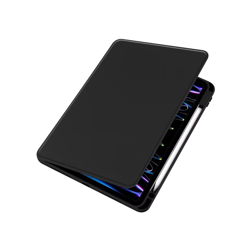 For iPad Air, Air 2 9.7 PU Leather Protective Case Black