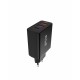 Rixus RX70B Dual USB And PD Charger With USB To Type-C Cable Black