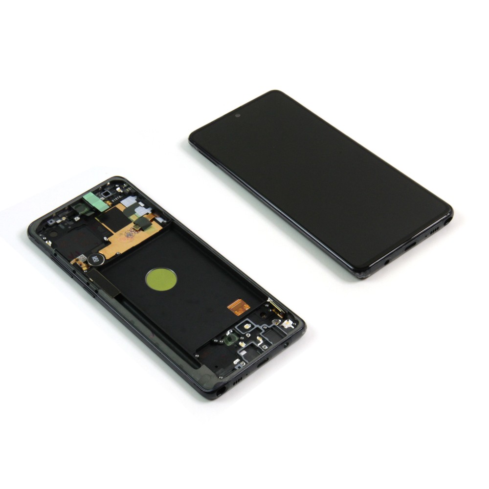 Samsung Galaxy Note 10 Lite N770F Display And Digitizer With Frame Aura Black Service Pack