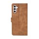 Rixus Bookcase For Samsung Galaxy A56 A566B Light Brown