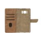 Rixus Bookcase For Samsung Galaxy S8 G950F Light Brown