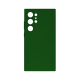 Rixus For Samsung Galaxy S24 Ultra 5G S928B Soft TPU Phone Case Dark With MagSafe Green