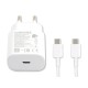 Samsung Fast Charger USB-C 15W With Cable 1m White Original Retail Box