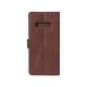 Rixus Bookcase For Samsung Galaxy Note 8 N950F Gold Brown