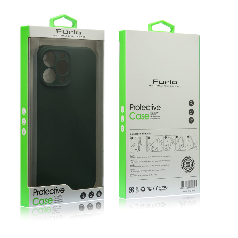 Furlo Protective Slim TPU Case For iPhone X/XS - Dark Green