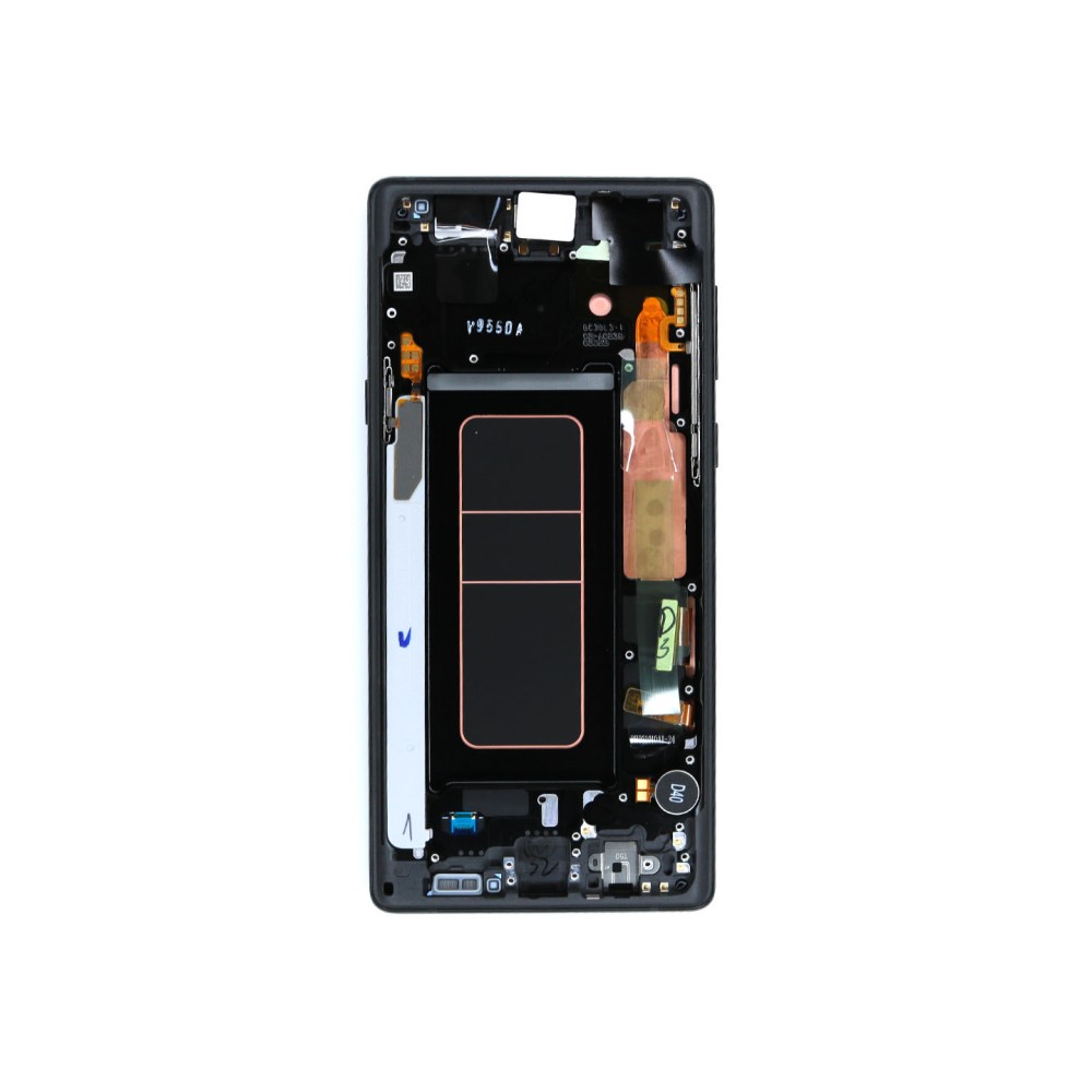 Samsung Galaxy Note 9 N960F Display And Digitizer With Frame Midnight Black Service Pack