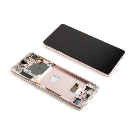 Samsung Galaxy S21 Plus 5G G996B Display And Digitizer With Frame Phantom Violet Service Pack