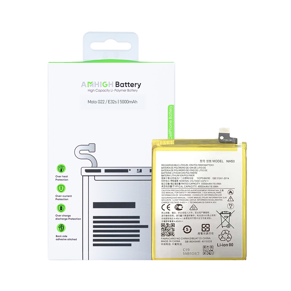 Motorola Moto G22, E32s Battery NH50 5000mAh (AMHigh Premium)