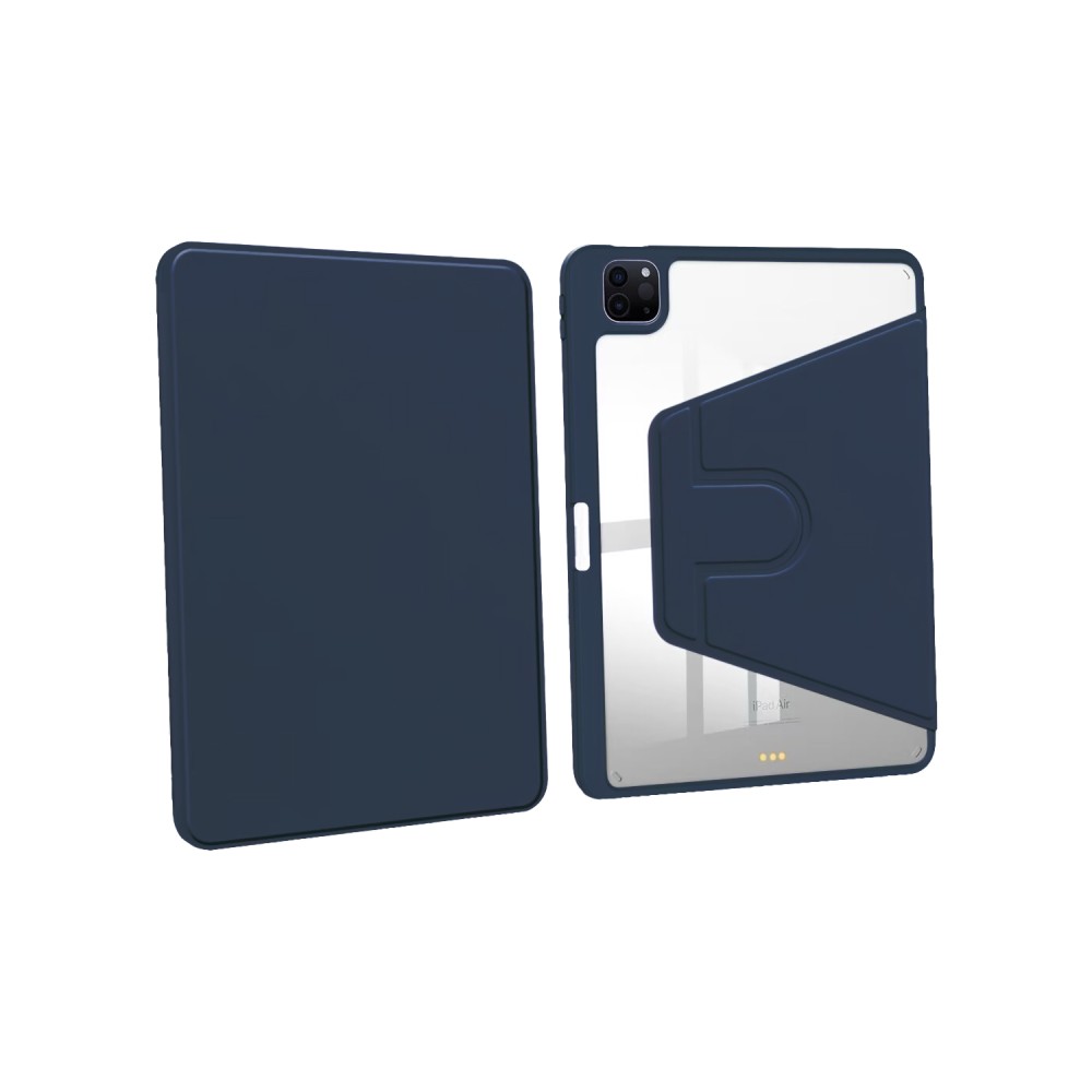 For iPad Air, Air 2 9.7 PU Leather Protective Case Dark Blue