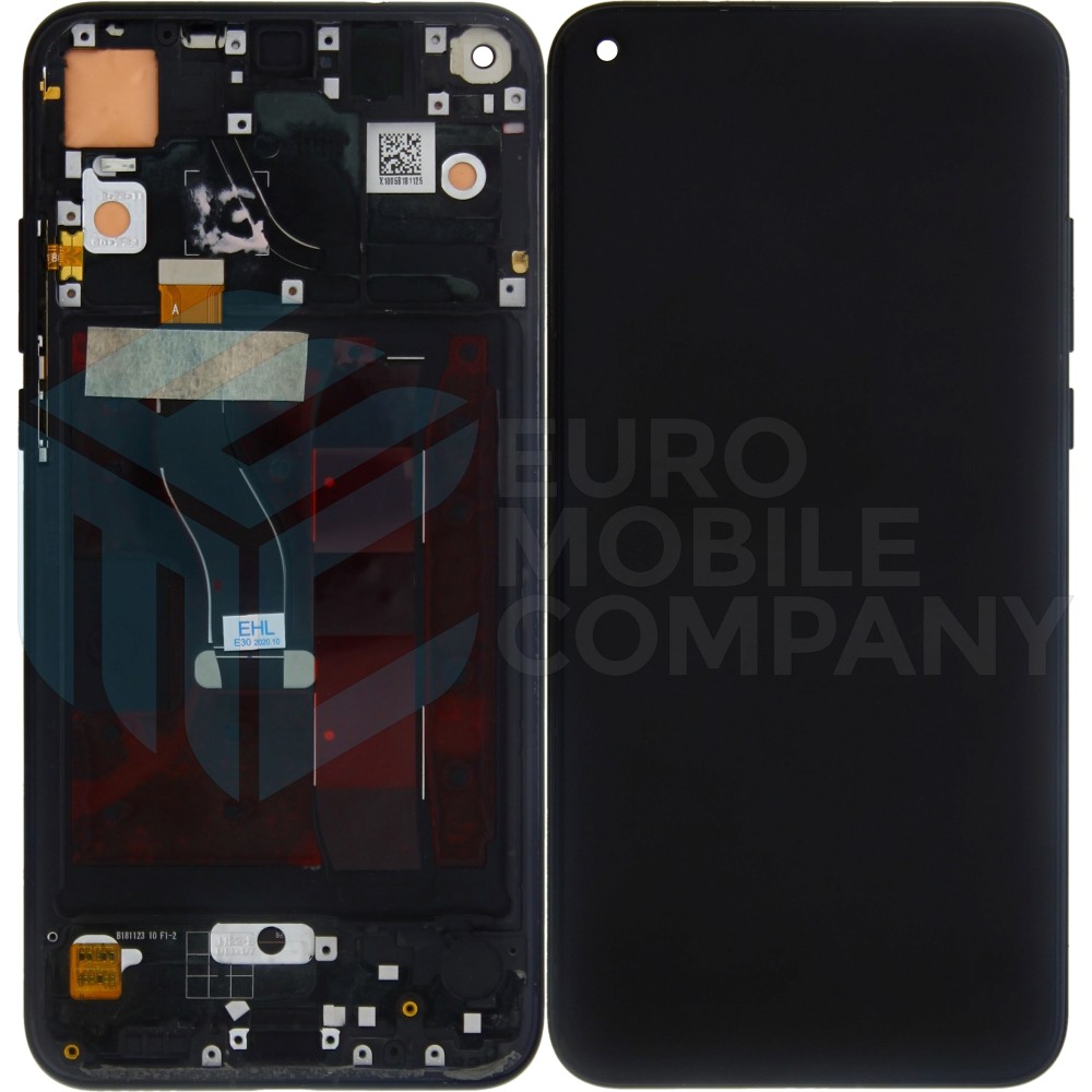 Huawei Honor View 20 (PCT-L29) Display + Digitizer With Frame - Black