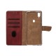 Rixus Bookcase For Samsung Galaxy A40 A405F Dark Red