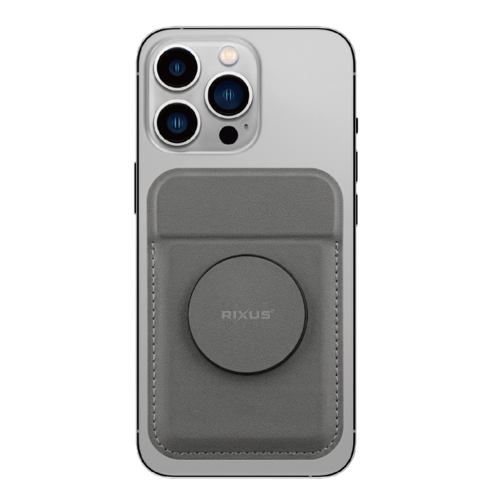 Rixus RXCH20G Card Holder With MagSafe Gray
