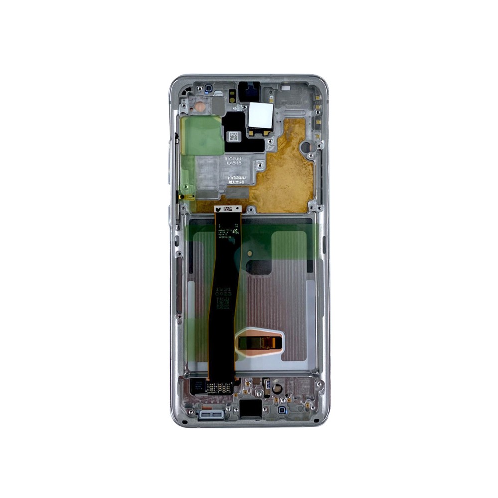 Samsung Galaxy S20 Ultra G988B Display And Digitizer With Frame Cloud White Service Pack