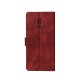 Rixus Bookcase For Samsung Galaxy S9 Plus G965F Dark Red