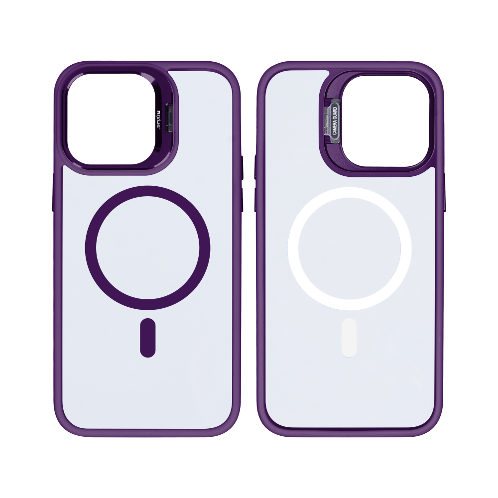 Rixus Classic 03 Case With MagSafe For iPhone 13 Pro Max Deep Purple