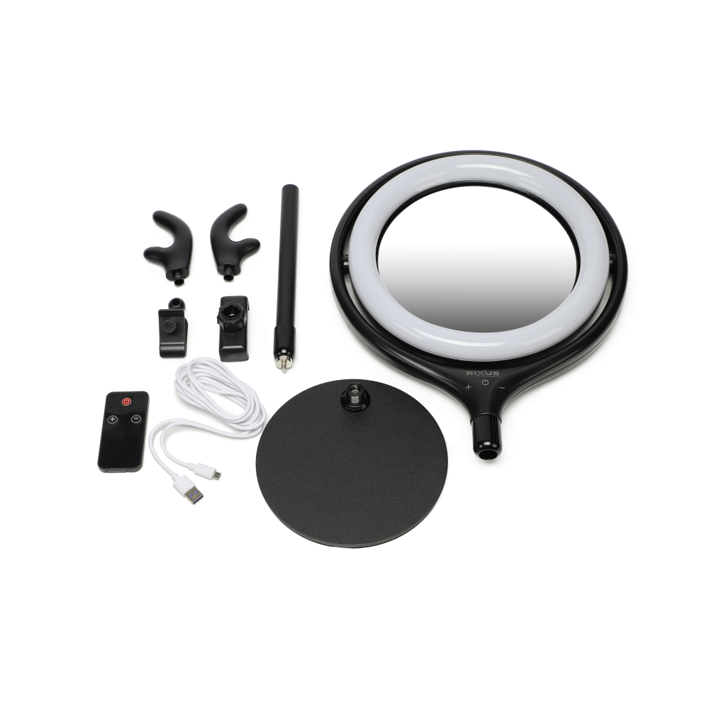 Rixus RXLG06 Selfie Ring Beauty Mirror Light White