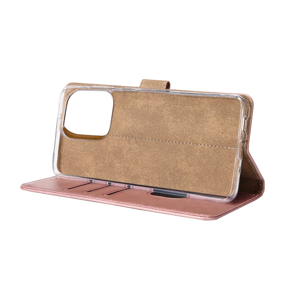 Rixus Bookcase For iPhone 16 Pro Pink
