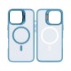 Rixus Classic 03 Case With MagSafe For iPhone 16 Pro Max Light Blue
