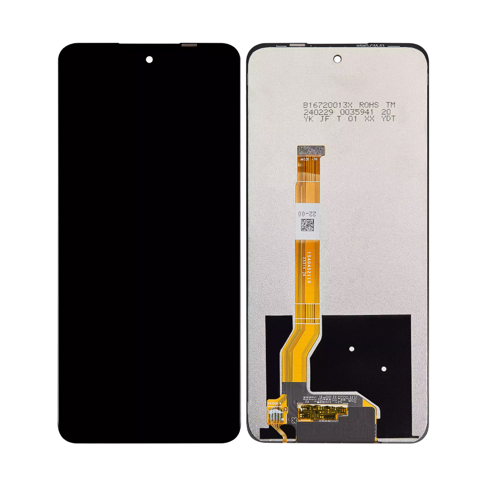Realme C55 (RMX3710) Display And Digitizer Without Frame Black OEM
