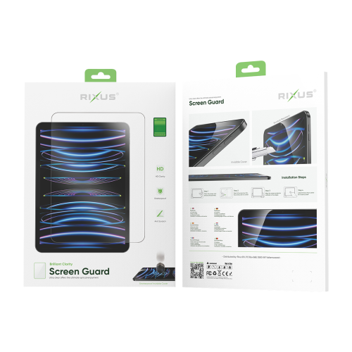 Rixus Screen Guard For iPad Mini 1 7.9 (2012), Mini 2 7.9 (2013), Mini 3 7.9 (2014) Clear
