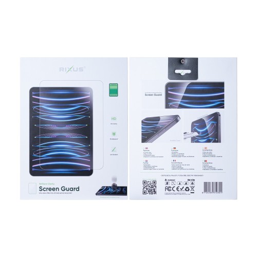 Rixus Screen Guard For iPad Air 1 9.7(2013), Air 2  9.7(2014) , Air 5  9.7(2017), Air 6 (2018)