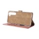 Rixus Bookcase For Samsung Galaxy S23 Ultra S918B Pink