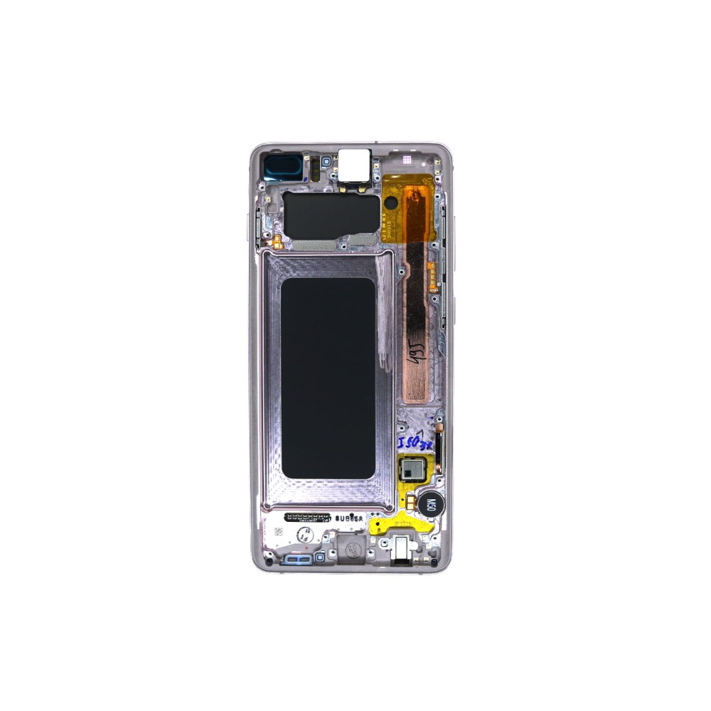 Samsung Galaxy S10 Plus G975F Display And Digitizer With Frame Ceramic White Service Pack