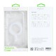Rixus Anti-Burst Case With MagSafe For iPhone 16e Transparent