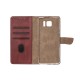Rixus Bookcase For Samsung Galaxy S7 Edge G935F Dark Red