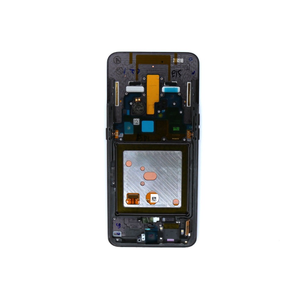 Samsung Galaxy A80 A805F Display And Digitizer With Frame Phantom Black Service Pack
