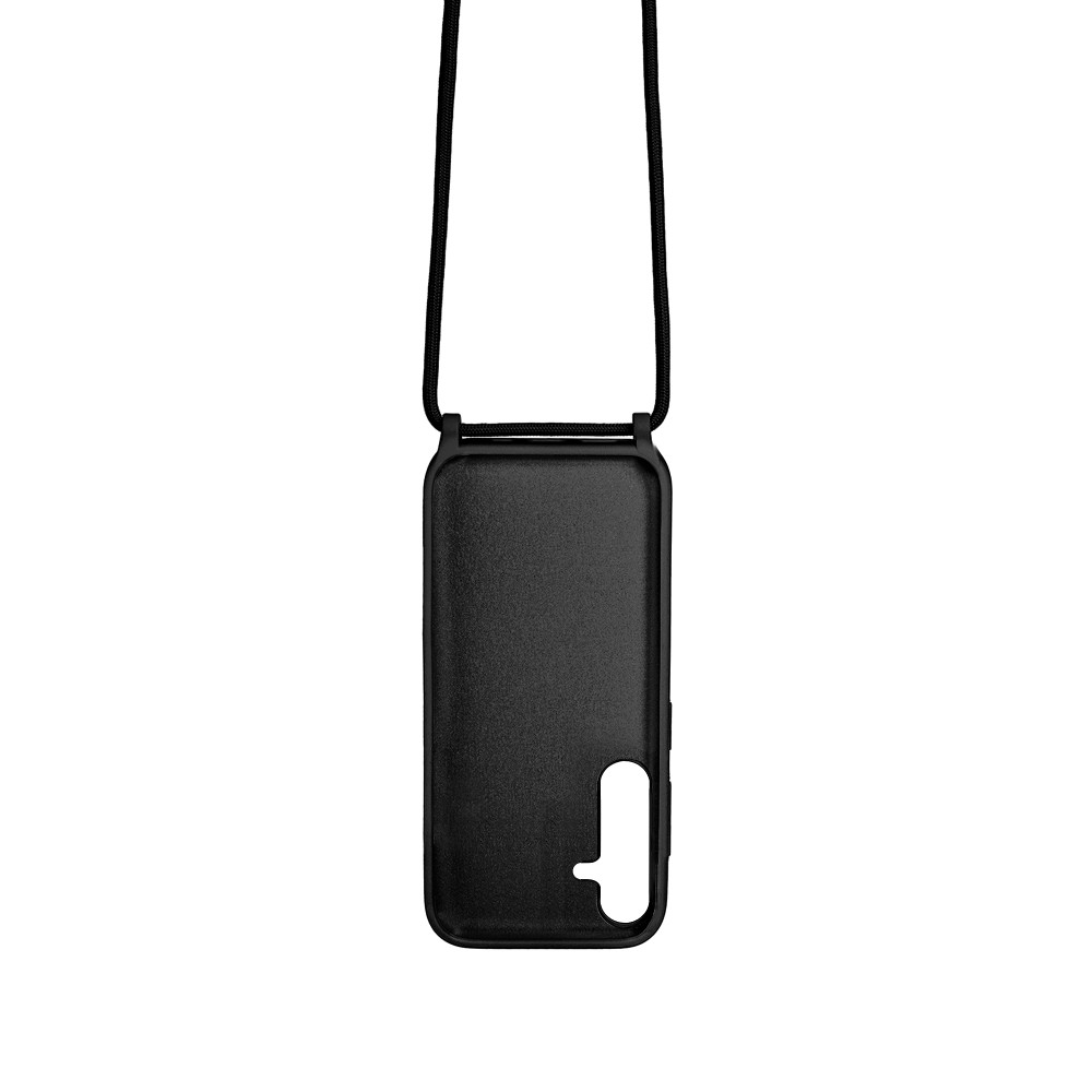 Rixus TPU Necklace Cord Cover For Samsung Galaxy A25 5G A256B Black