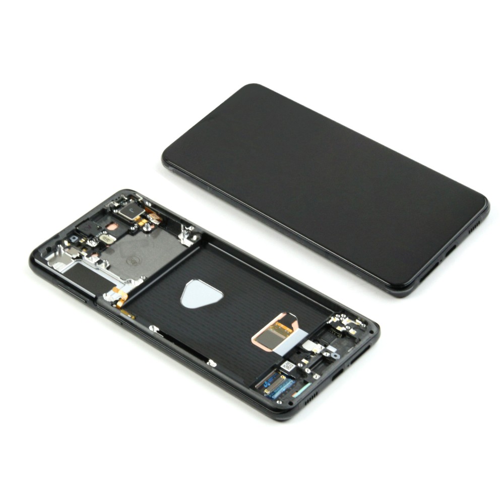 Samsung Galaxy S21 Plus 5G G996B Display And Digitizer With Frame Phantom Black Service Pack