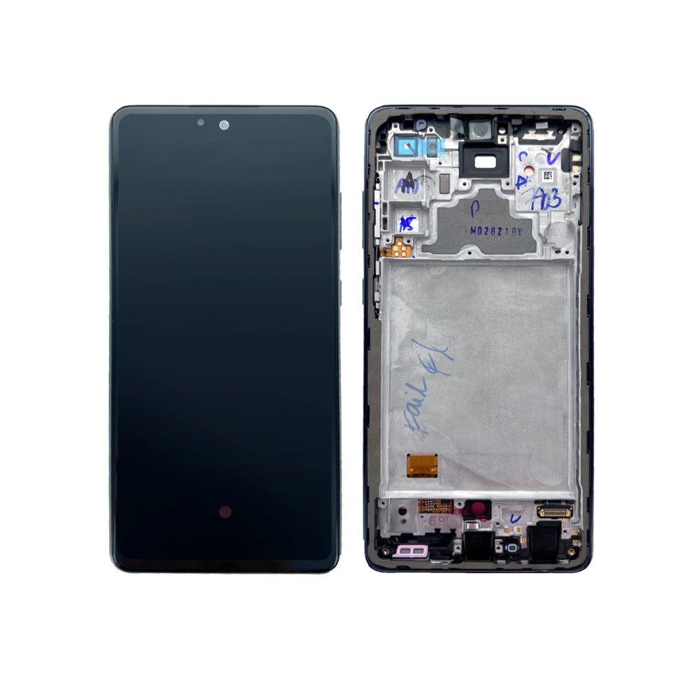 Samsung Galaxy A72 A725F Display And Digitizer With Frame Awesome Black Service Pack