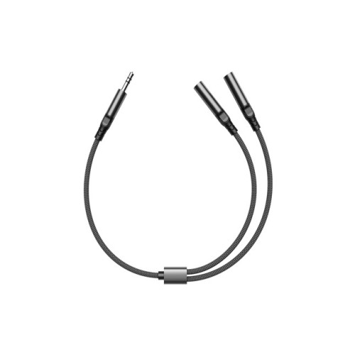Rixus RXMU35A  3.5mm Jack Separate Headsets Splitter Adapter 30cm Black