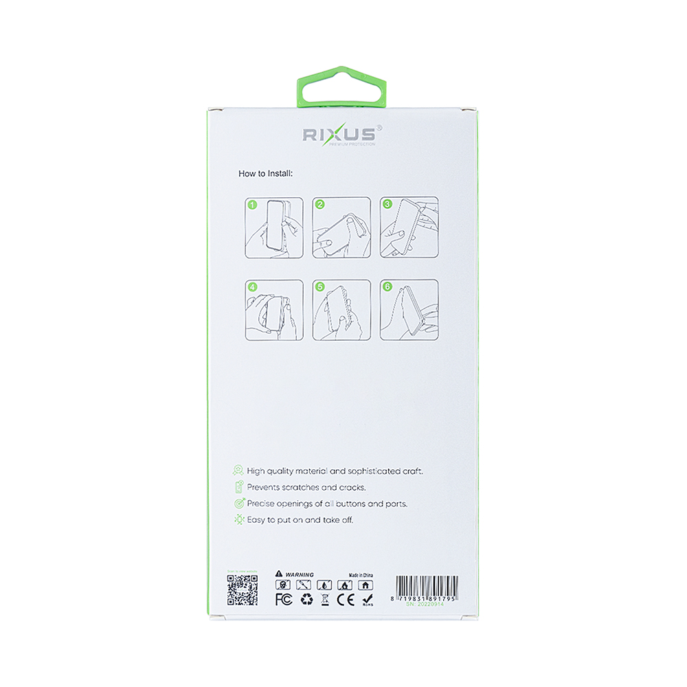 Rixus Anti-Burst Case With MagSafe For Samsung Galaxy A36 A366B Transparent