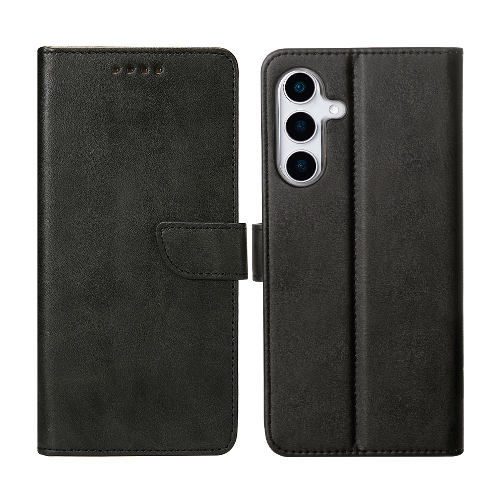 Rixus Bookcase For Samsung Galaxy S25 S9310 Black