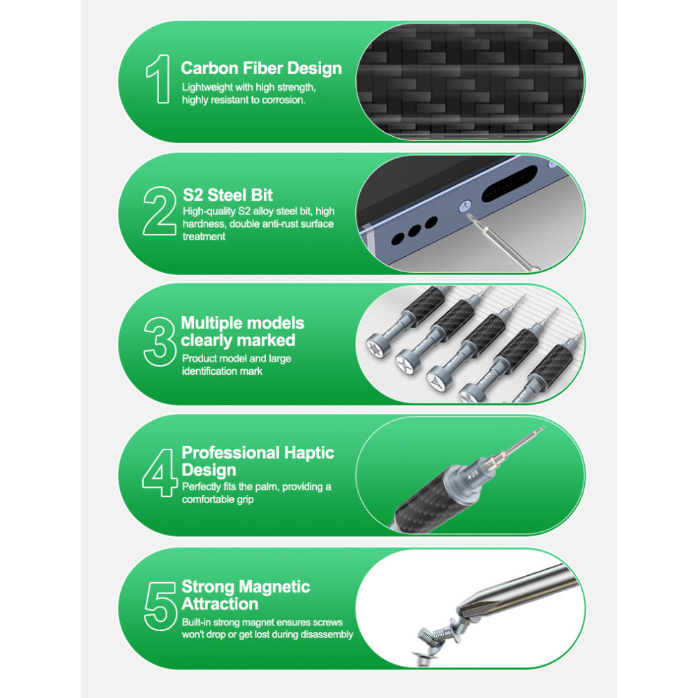 Relife RL-729A  Steel Cannon King Screwdriver Set