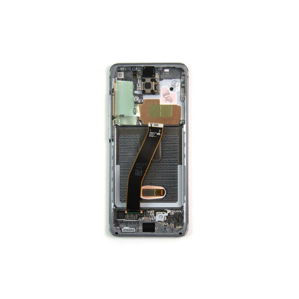 Samsung Galaxy S20 G980F, S20 5G G981F Display And Digitizer With Frame Without Camera Cosmic Grey Service Pack
