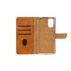 Rixus Bookcase For Samsung Galaxy A01 A015F Light Brown